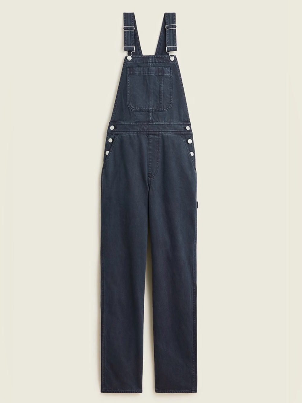 J. Crew Black Slouchy boyfriend overall in black • size medium • BB464